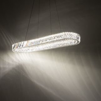 LUXORA LED stropna svetilka 40W 3000K prozorna/nikelj