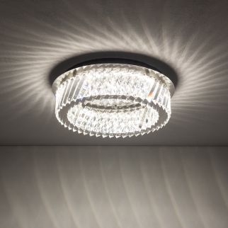 LUXORA LED stropna svetilka 20W 3000K prozorna/nikelj