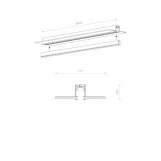NANO - LVM RECESSED TRACK 1M 1-fazni 24V NANO-LVM Črna