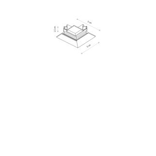 NANO - LVM RECESSED HORIZONTAL CORNER 1-fazni 24V NANO-LVM Črna