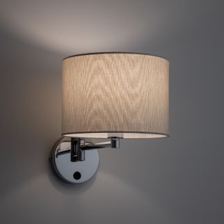 HOTEL MOOD stenska svetilka E14 cream/krom