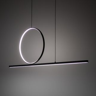 LINEO LED stropna svetilka 39W 3000K črna/bela