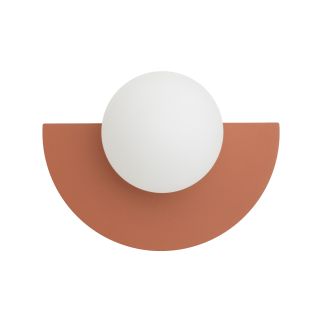 SATURN S stenska svetilka G9 terracotta/bela