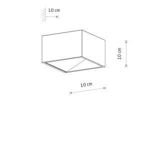 LED svetilka stenska LIA 6W toplo bela 648lm IP20 bela