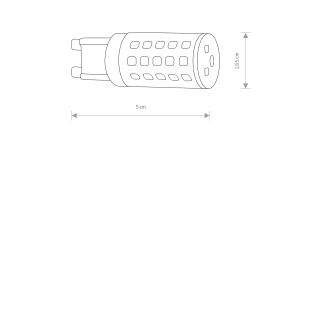 BULB LED G9, 4W G9 4W 3000K Bela