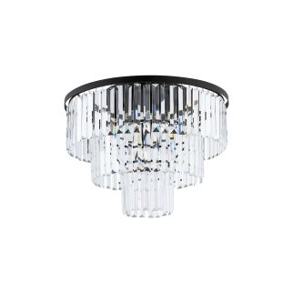 CRISTAL M stropna svetilka E14 prozorna/črna