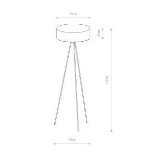 CADILAC talna svetilka E27 cream/bela