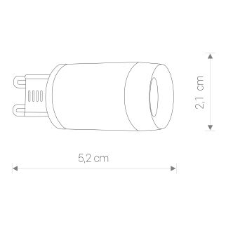 BULB LENS LED, G9, 3W G9 3W 4000K Bela