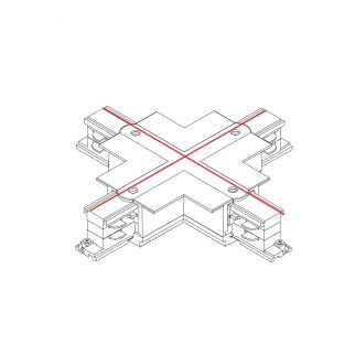CTLS RECESSED POWER X CONNECTOR 3-fazni CTLS Črna