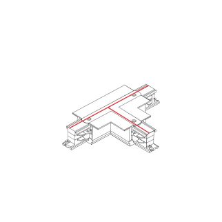 CTLS RECESSED POWER T CONNECTOR, RIGHT 2 (T-R2) 3-fazni CTLS Črna