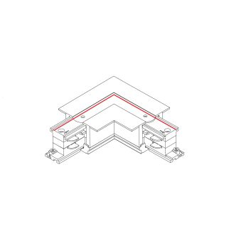 CTLS RECESSED POWER L CONNECTOR, LEFT (L-L) 3-fazni CTLS Črna