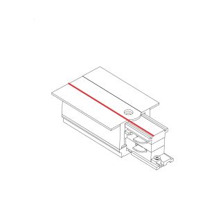 CTLS RECESSED POWER END CAP, RIGHT (PE-R) 3-fazni CTLS Bela