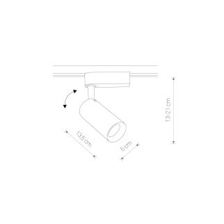 PROFILE IRIS LED 20W svetilka 4000K črna