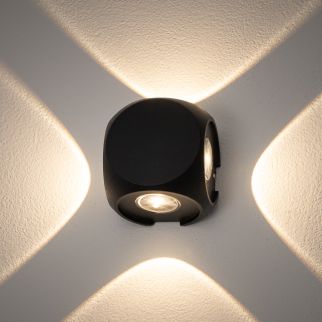 LED svetilka zunanja PATRAS 4W toplo bela 255lm IP54 črna