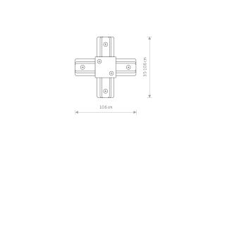 PROFILE X CONNECTOR 1-fazni profil bela