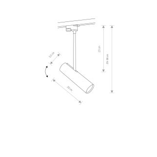 PROFILE EYE SUPER C svetilka GU10 R50 bela