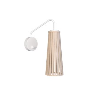 DOVER I stenska svetilka GU10 natural wood/bela