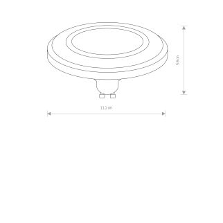REFLECTOR DIFFUSER LED, GU10, ES111, 9W GU10 ES111 9W 3000K Črna