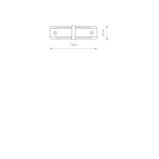 PROFILE STRAIGHT CONNECTOR 1-fazni profil bela