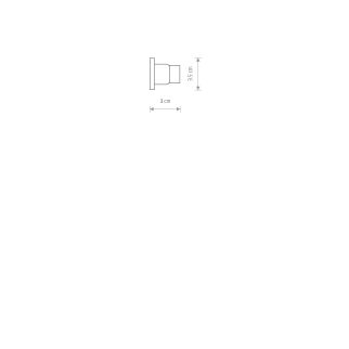 PROFILE DEAD END CAP 1-fazni profil bela